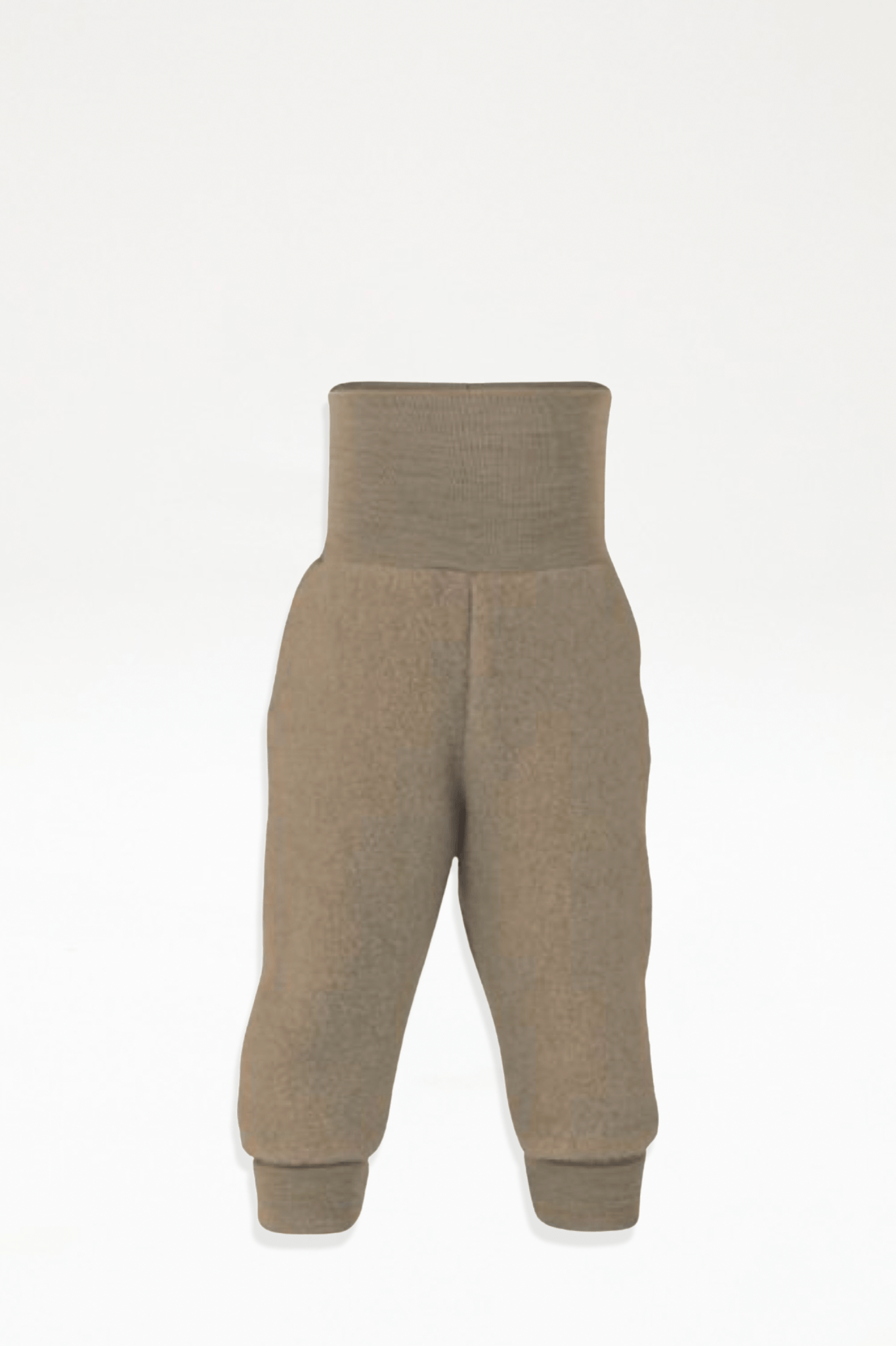 Baby Merino Wool Fleece Pants - Saffron Melange