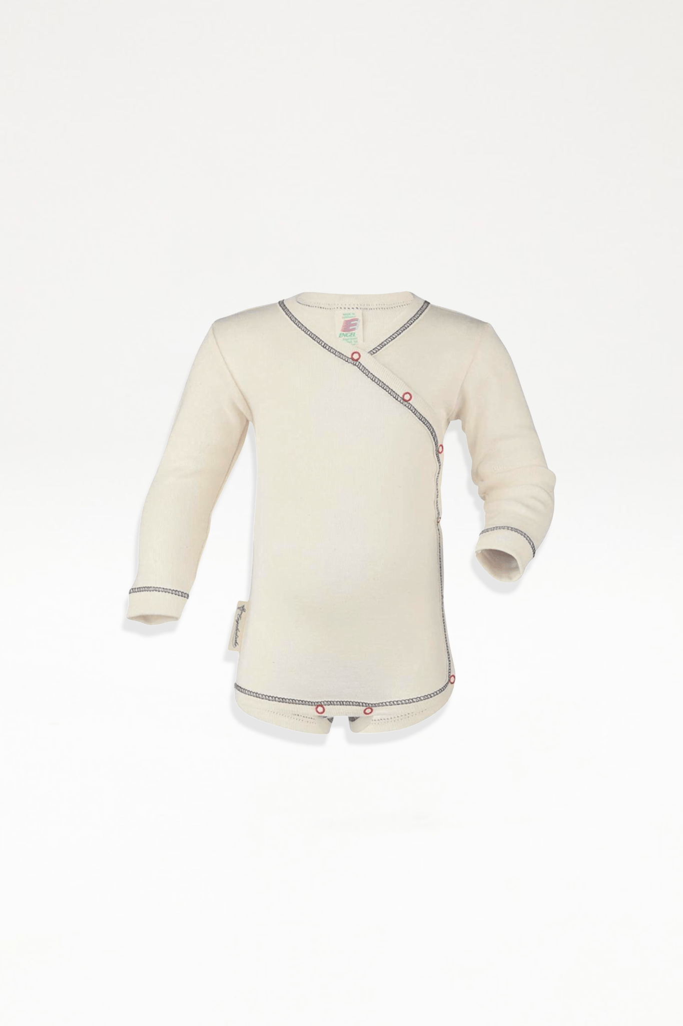 Engel - Baby Organic Cotton Long Sleeved Bodysuit - Natural - Ensemble Studios