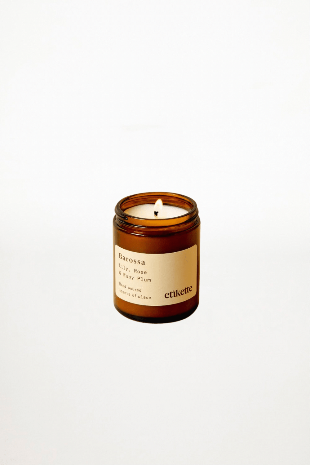 Etikette Candle - Barossa - Lilly, Rose & Ruby Plum - Ensemble Studios