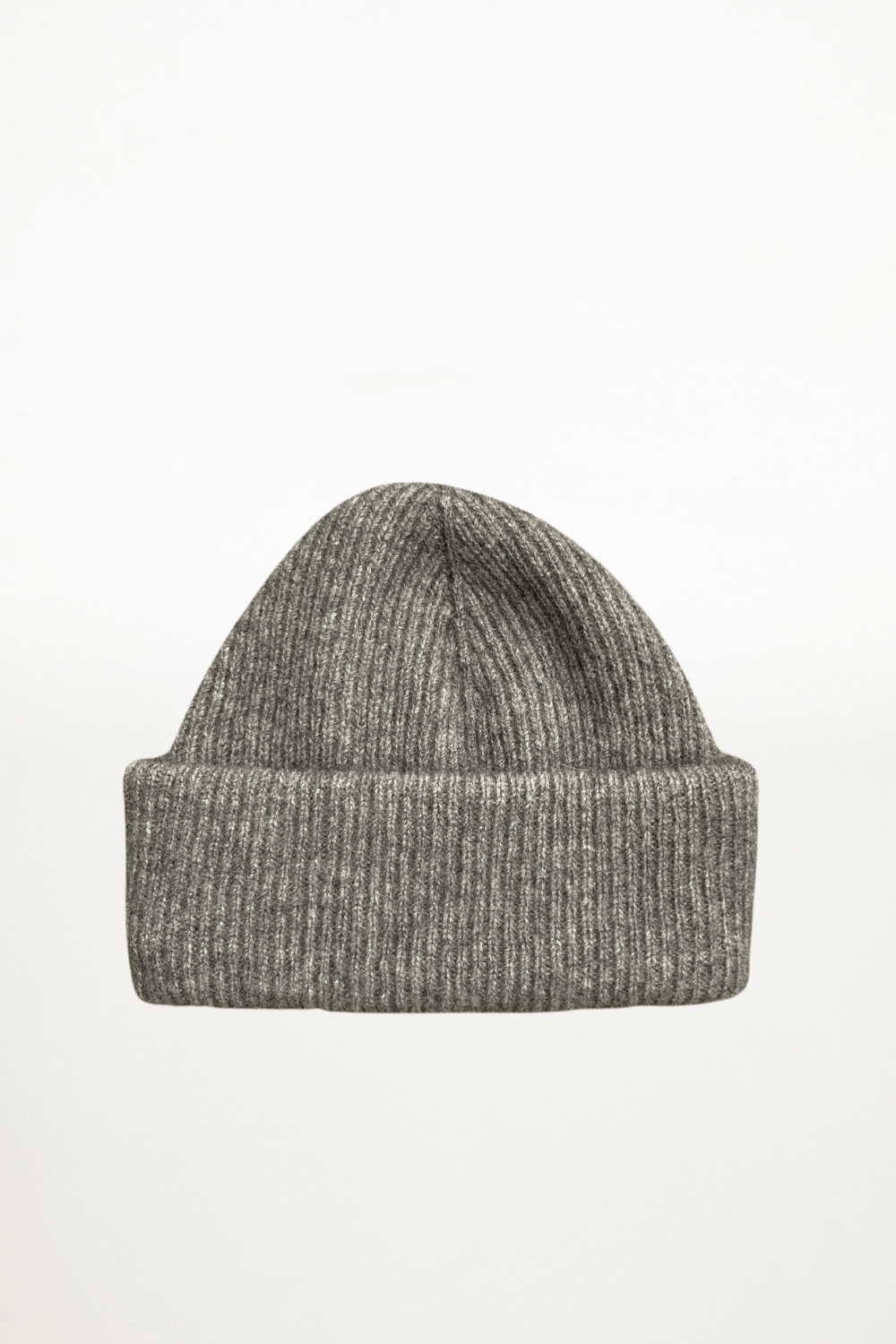 Possum Merino Fine Rib Beanie - Pewter - Ensemble Studios