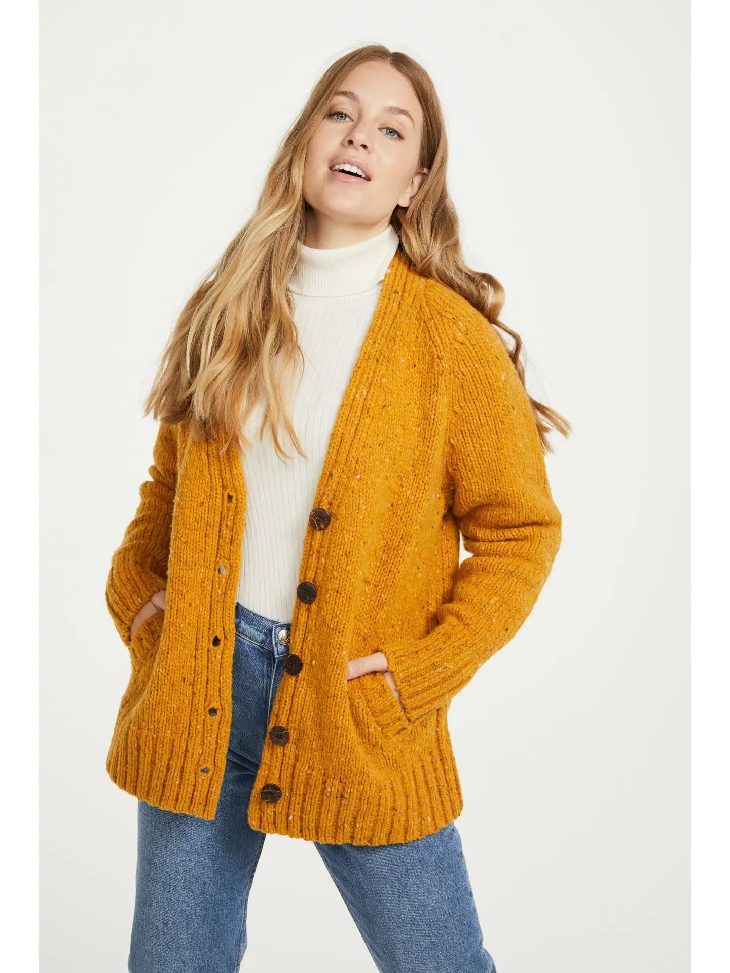 Preorder - 100% Donegal Tweed Cardigan - All Colours - Ensemble Studios