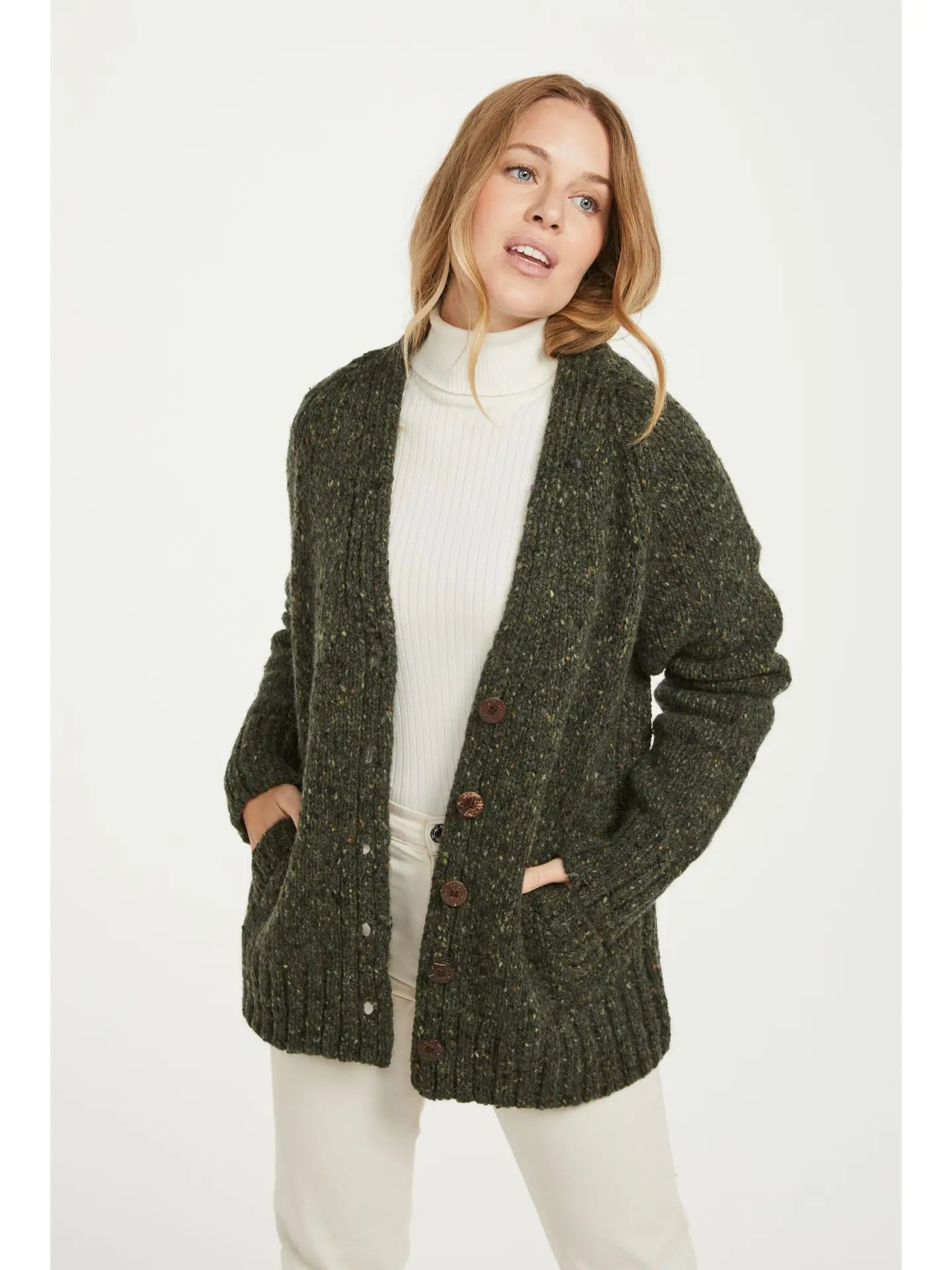 Preorder - 100% Donegal Tweed Cardigan - All Colours - Ensemble Studios