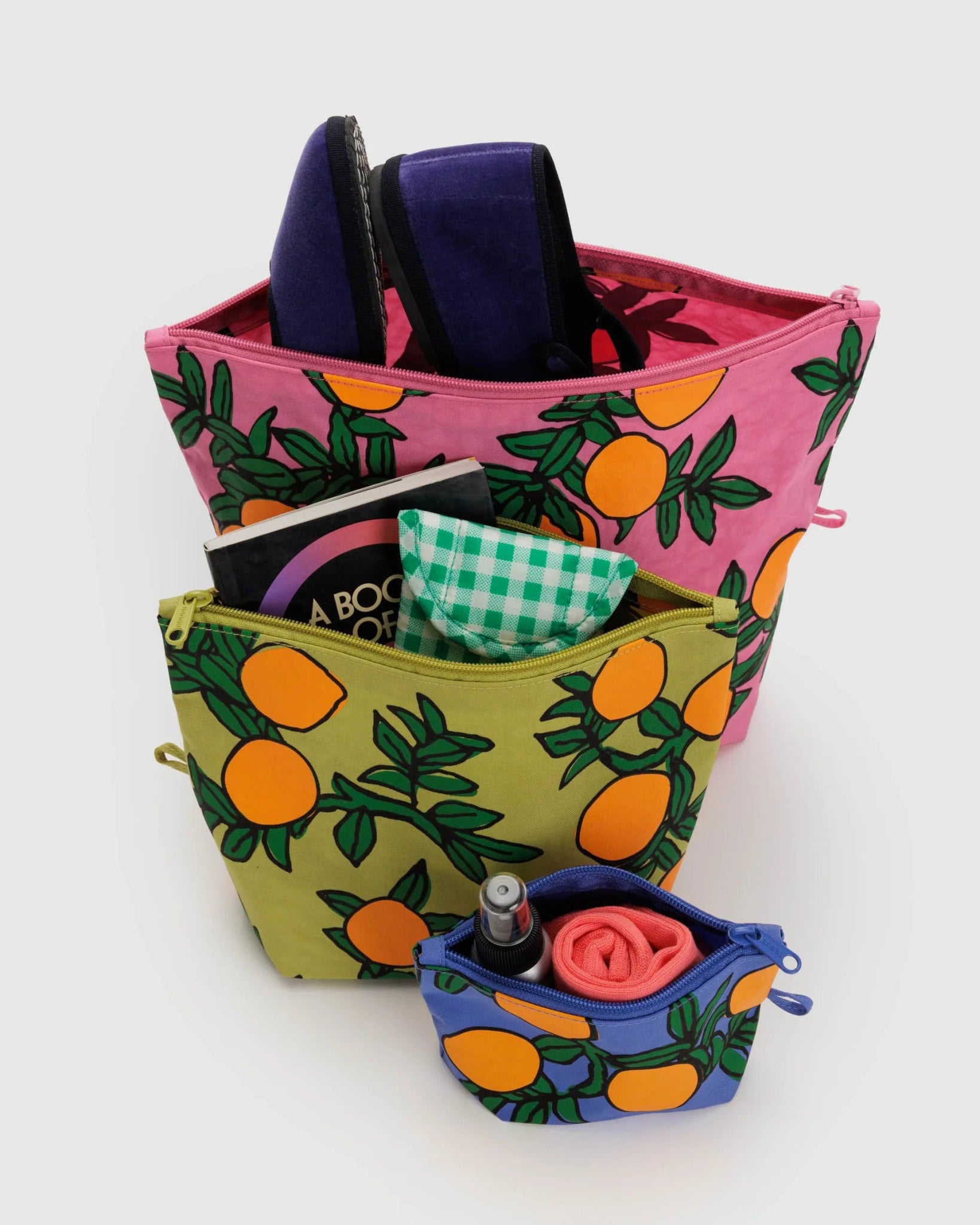 Baggu - Go Pouch Set - Orange Trees - Ensemble Studios