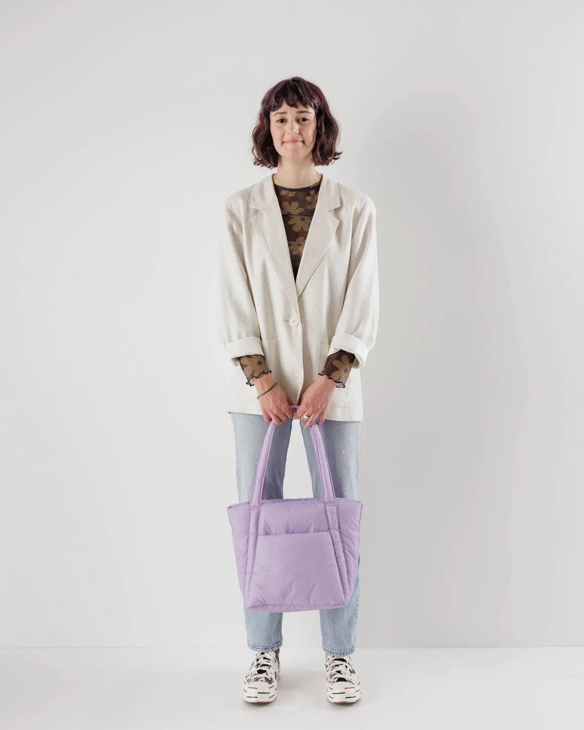 Baggu - Mini Puffy Tote - Dusty Lilac - Ensemble Studios